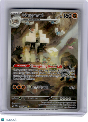 2023 Pokemon—Garganacl #202 Paradox Rift—Illustration Rare Holo [Lightly Played]