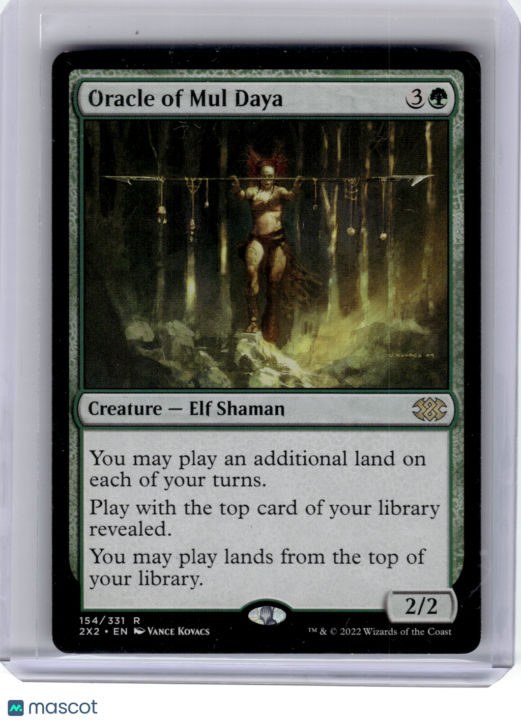 Magic: The Gathering—Oracle of Mul Daya #154 Double Masters 2022—Rare Nonfoil