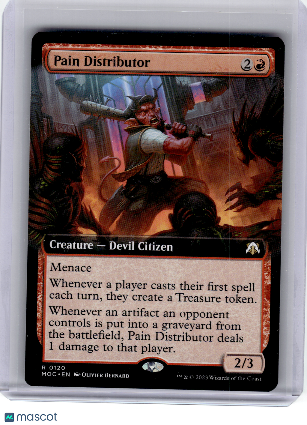 2023 Magic: TG—Pain Distributor #120 MOC—Rare Nonfoil (Ext. Art)