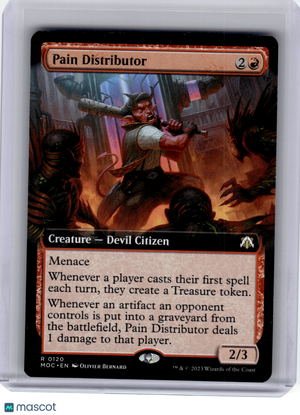 2023 Magic: TG—Pain Distributor #120 MOC—Rare Nonfoil (Ext. Art)