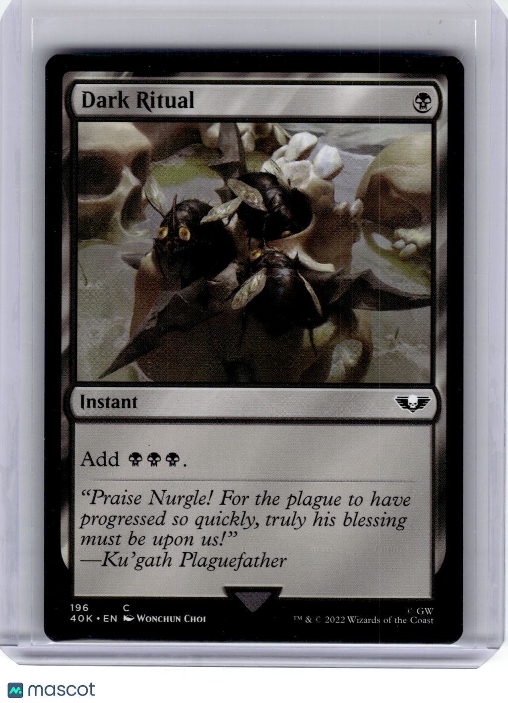 2022 Magic: The Gathering—Dark Ritual #196 40K—Common Nonfoil