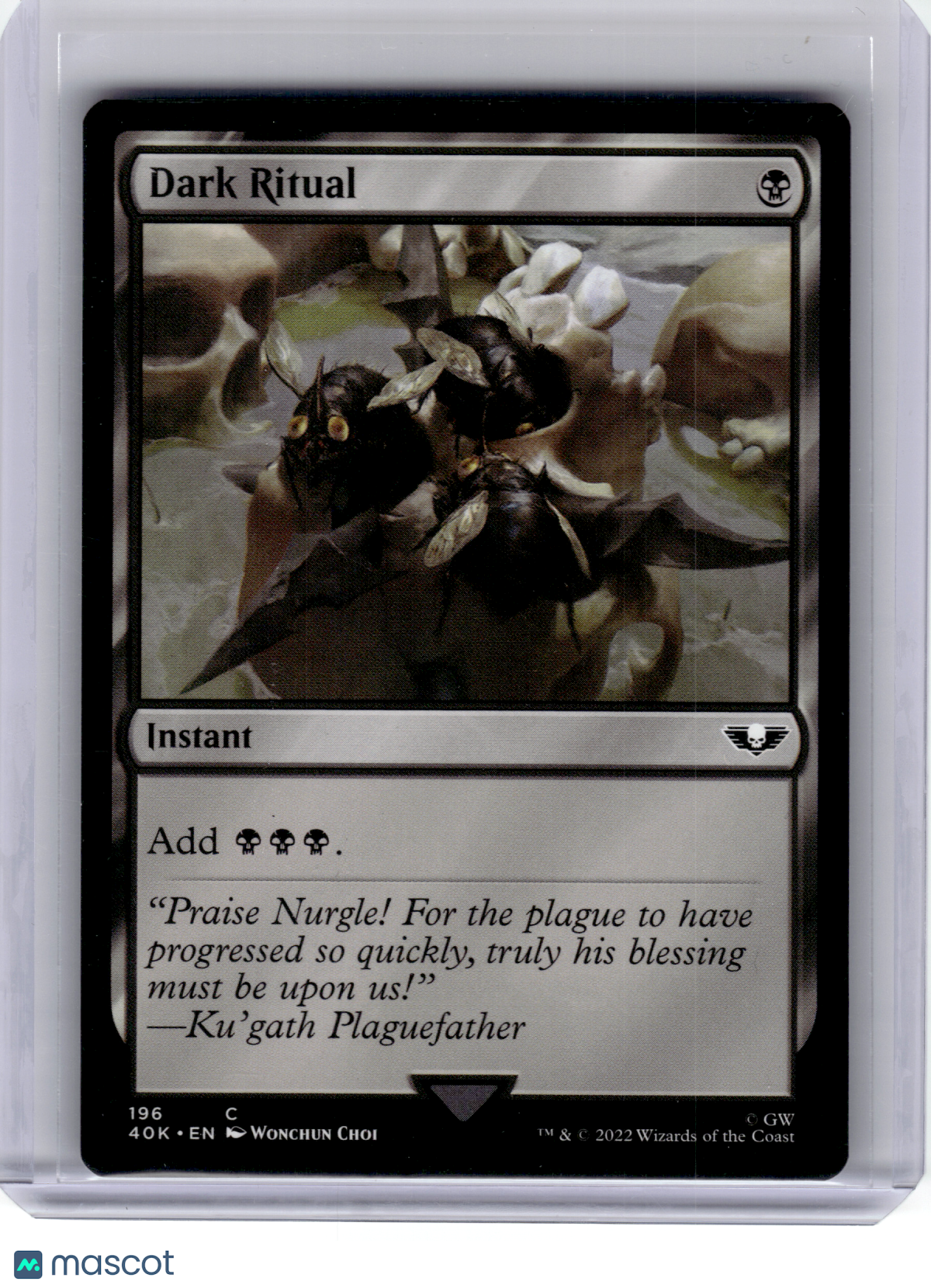 2022 Magic: The Gathering—Dark Ritual #196 40K—Common Nonfoil