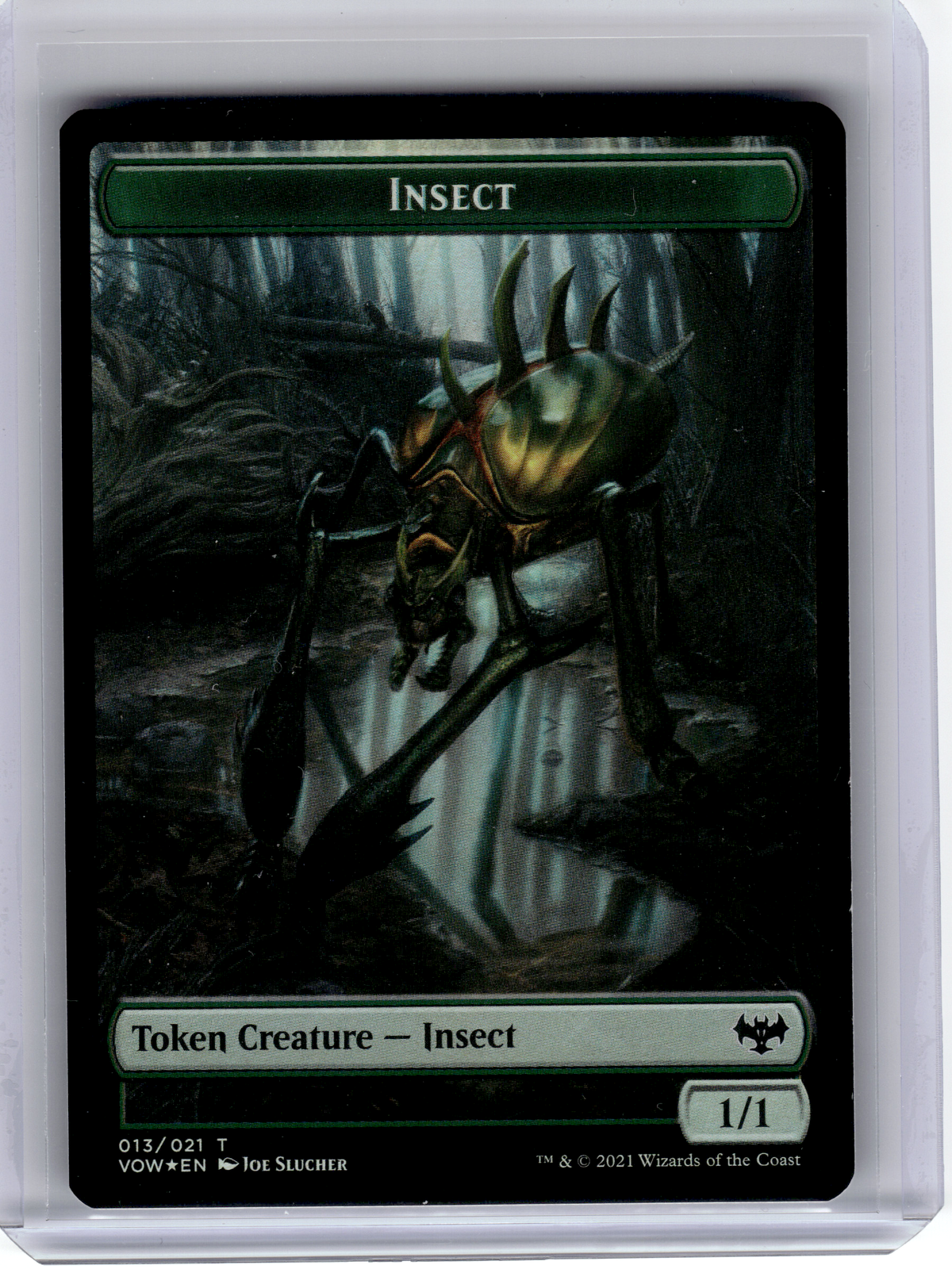 2021 Magic: The Gathering—Slug Token #6 Innistrad: Crimson Vow—Token Foil