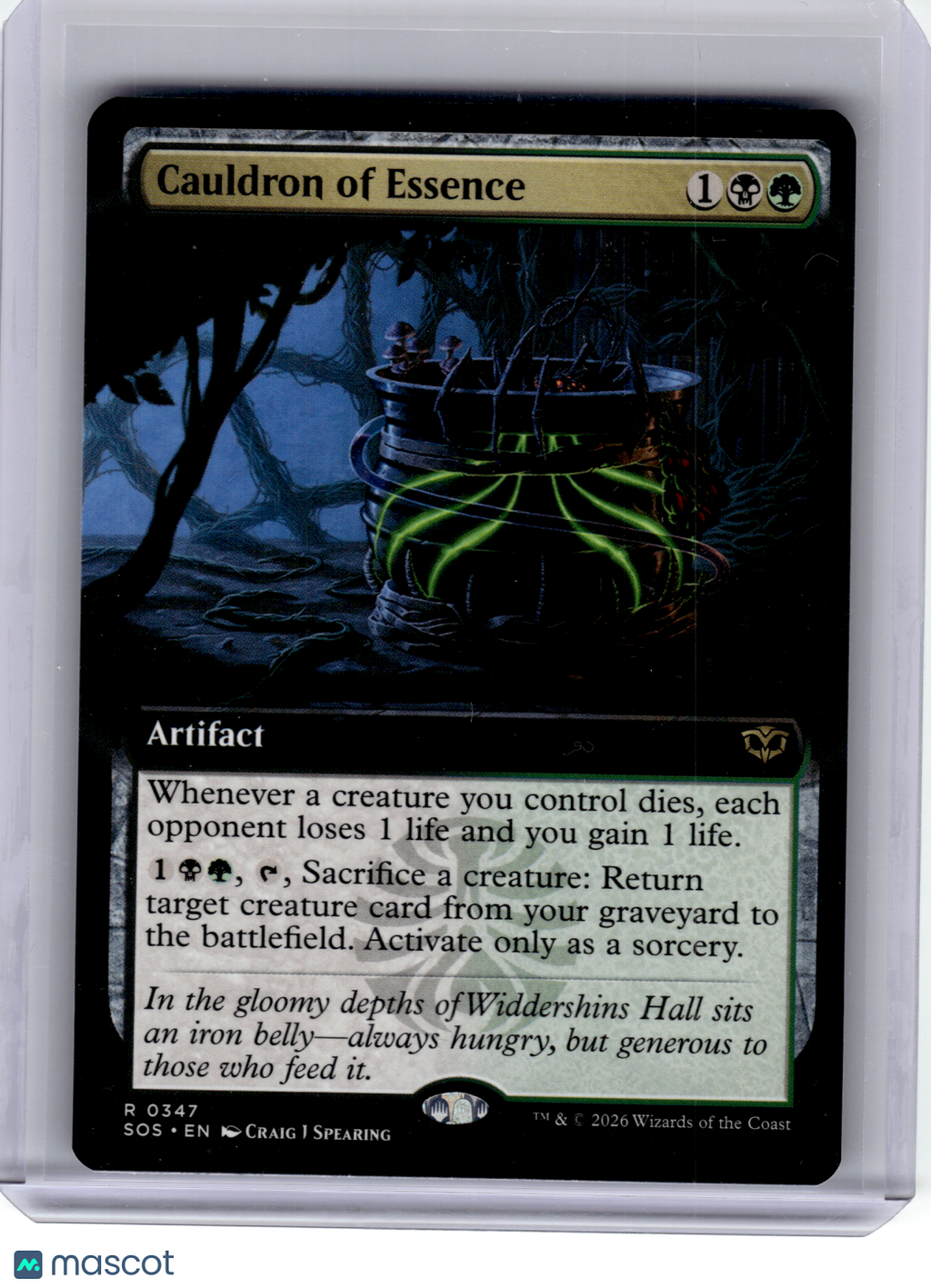 2026 MTG—Cauldron of Essence #347 Secrets of Strixhaven—Rare Nonfoil (Ext Art)