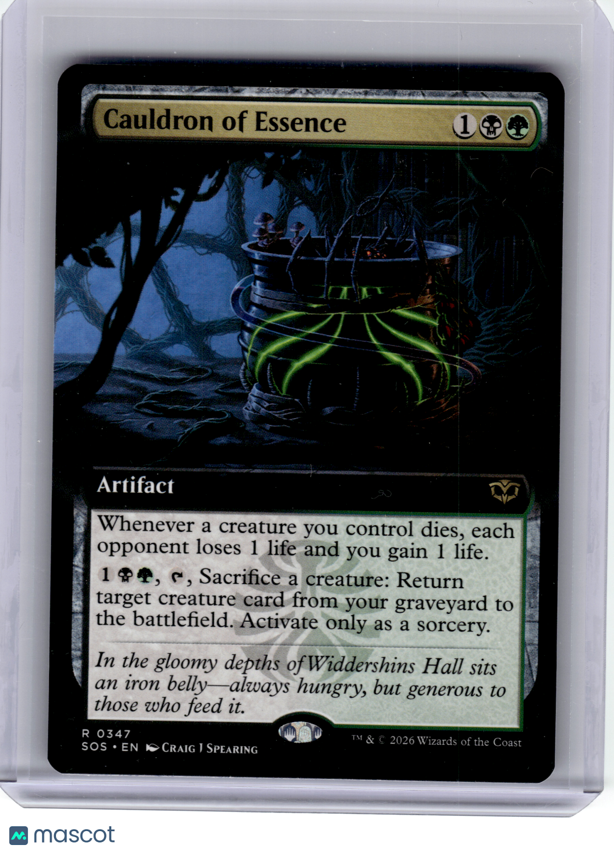 2026 MTG—Cauldron of Essence #347 Secrets of Strixhaven—Rare Nonfoil (Ext Art)