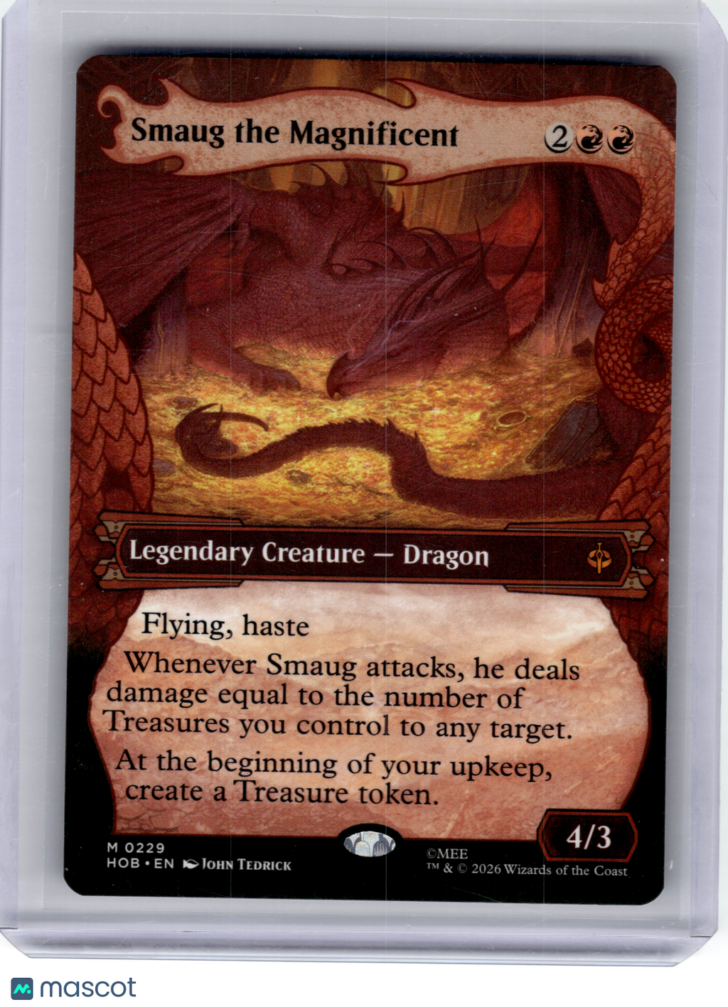 2026 MagicTG—Smaug the Magnificent (Showcase) #229 The Hobbit—Mythic Non-Foil