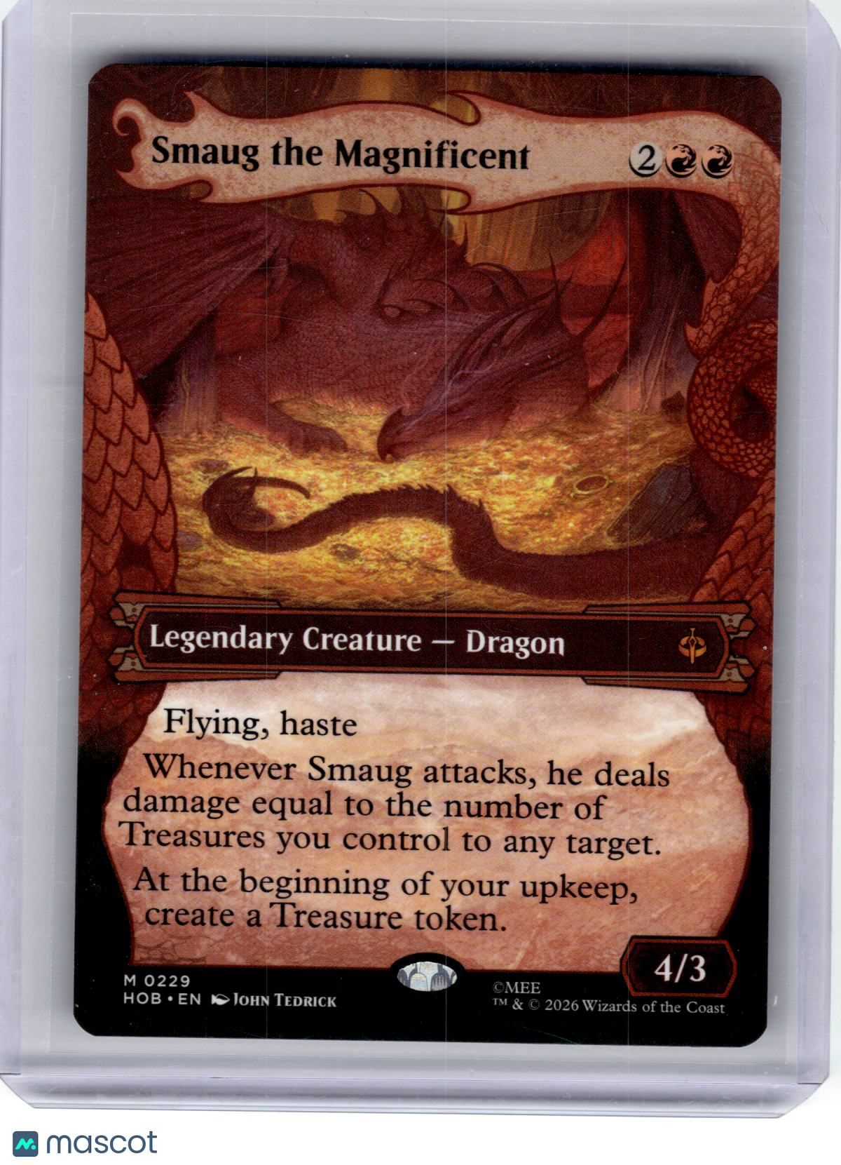 2026 MagicTG—Smaug the Magnificent (Showcase) #229 The Hobbit—Mythic Non-Foil