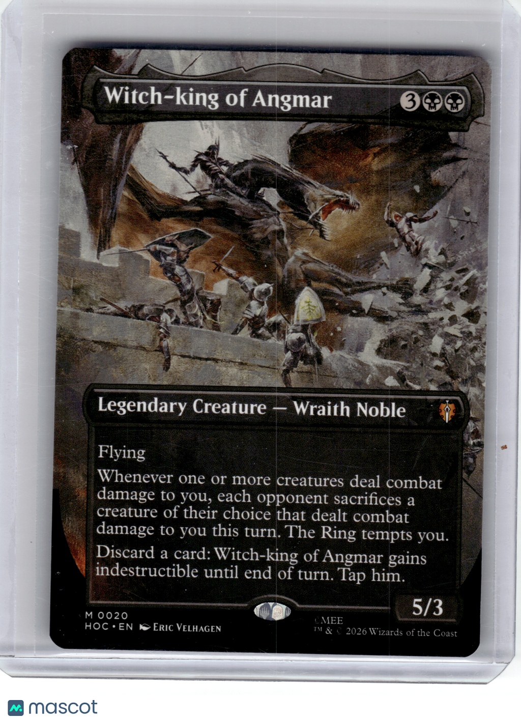 2026 Magic: The Gathering—Witch-king of Angmar (Borderless) #20 HOC—M Non-Foil