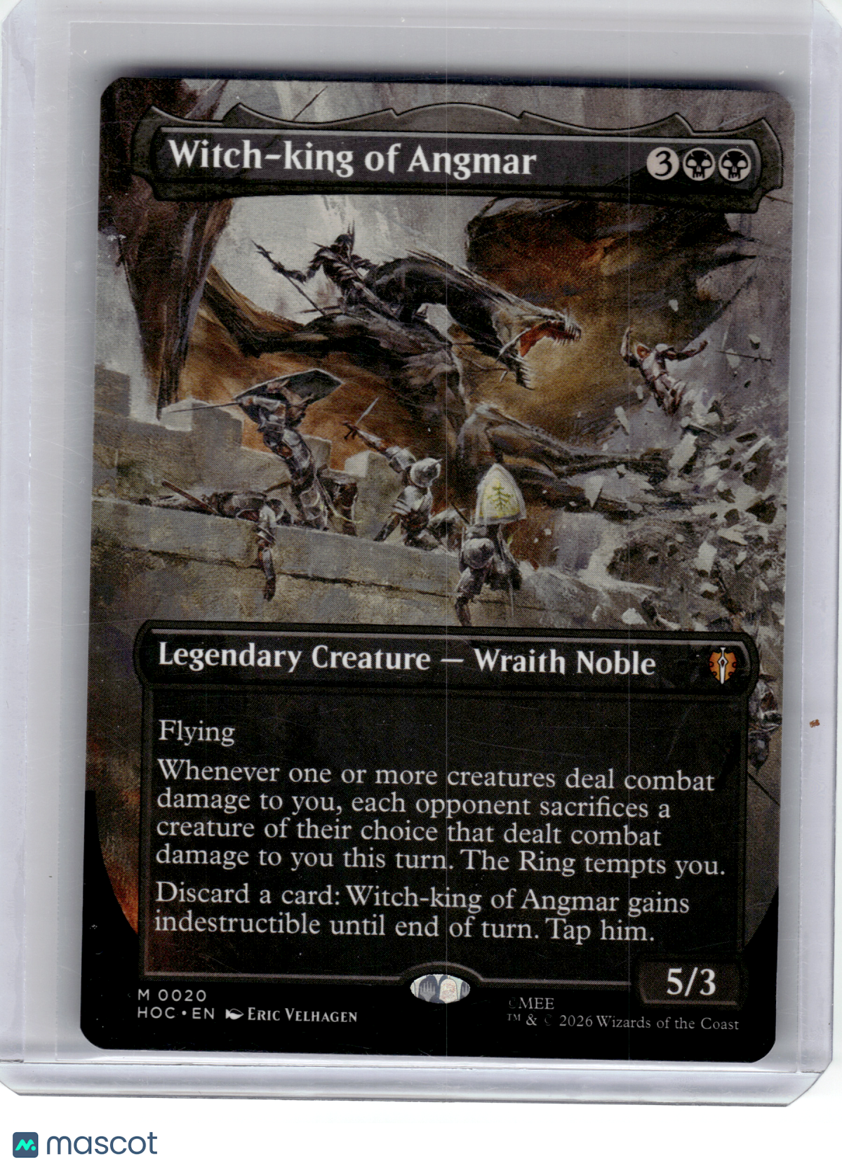 2026 Magic: The Gathering—Witch-king of Angmar (Borderless) #20 HOC—M Non-Foil