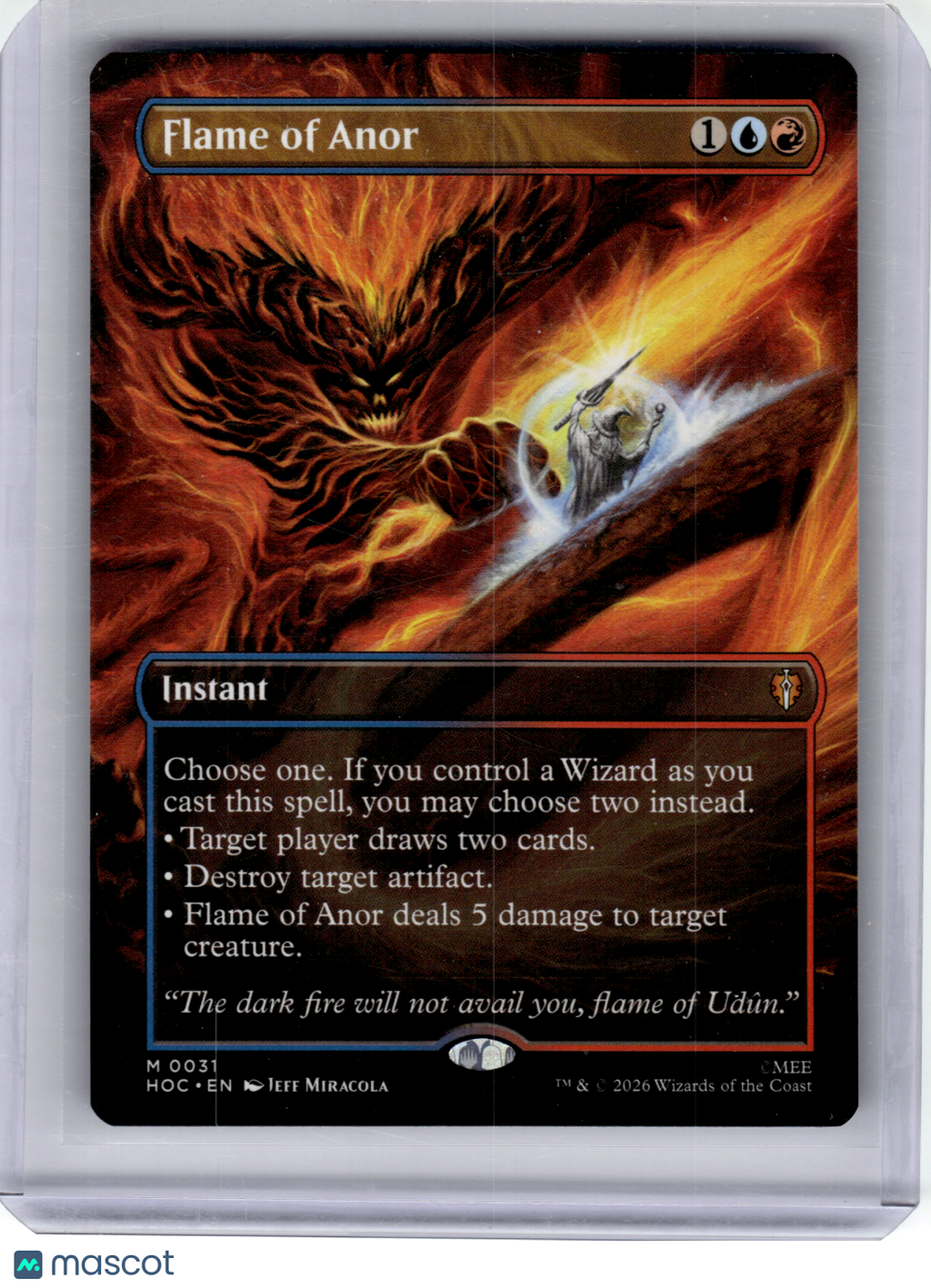 2026 Magic: The Gathering—Flame of Anor (Borderless) #31 HOC—Mythic Non-Foil