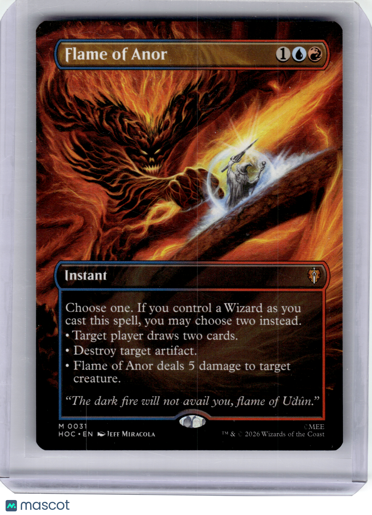 2026 Magic: The Gathering—Flame of Anor (Borderless) #31 HOC—Mythic Non-Foil