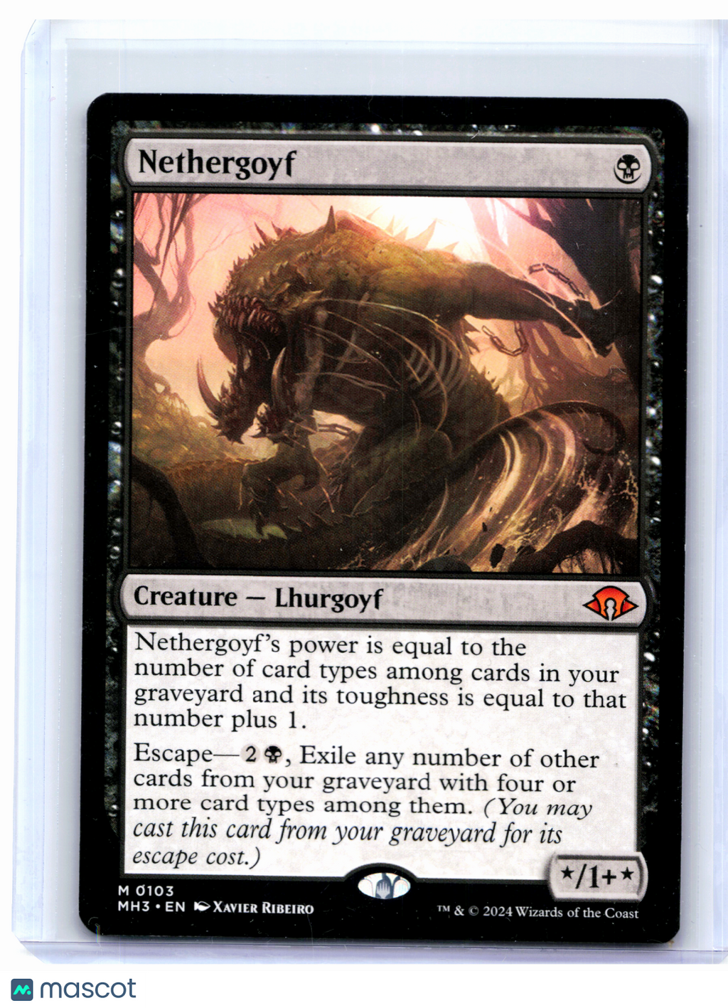 2024 Magic: The Gathering—Nethergoyf #0103 Modern Horizons 3—Mythic Nonfoil