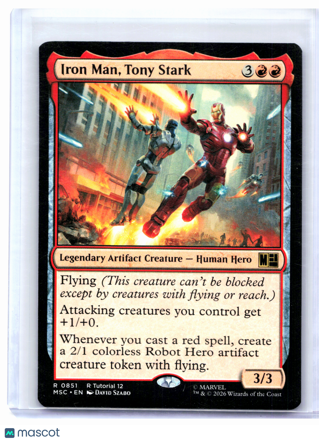 2026 Magic: The Gathering—Iron Man, Tony Stark #0851 MSC—Rare Nonfoil