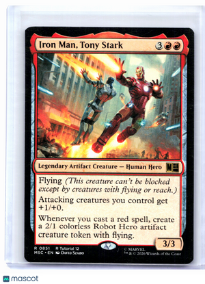 2026 Magic: The Gathering—Iron Man, Tony Stark #0851 MSC—Rare Nonfoil