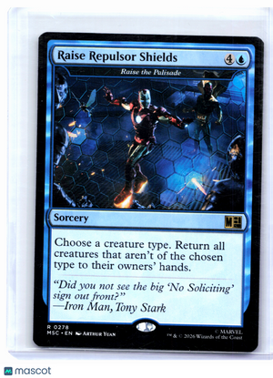 2026 Magic: TG—Raise Repulsor Shields - Raise the Palisade #278 MSC—Rare Nonfoil