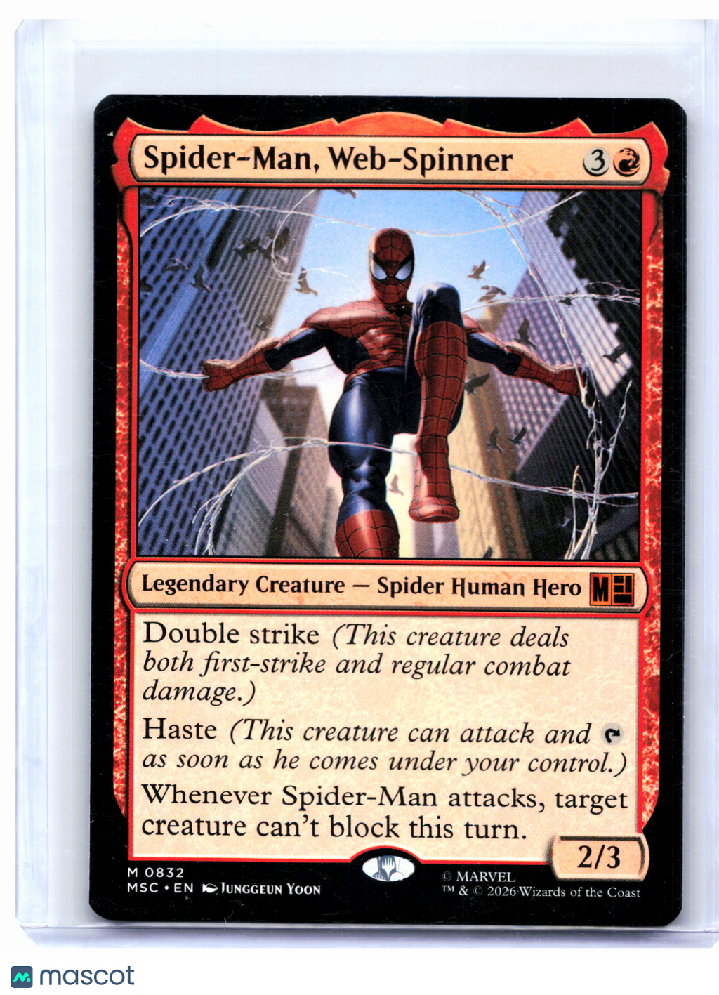 2026 Magic: The Gathering—Spider-Man, Web-Spinner #0832 MSC—Mythic Nonfoil