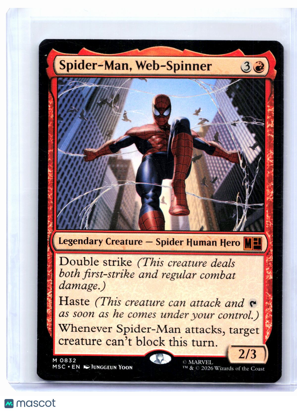 2026 Magic: The Gathering—Spider-Man, Web-Spinner #0832 MSC—Mythic Nonfoil