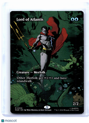 2026 Magic: The Gathering—Lord of Atlantis (Borderless) #0056 MAR—Mythic Nonfoil