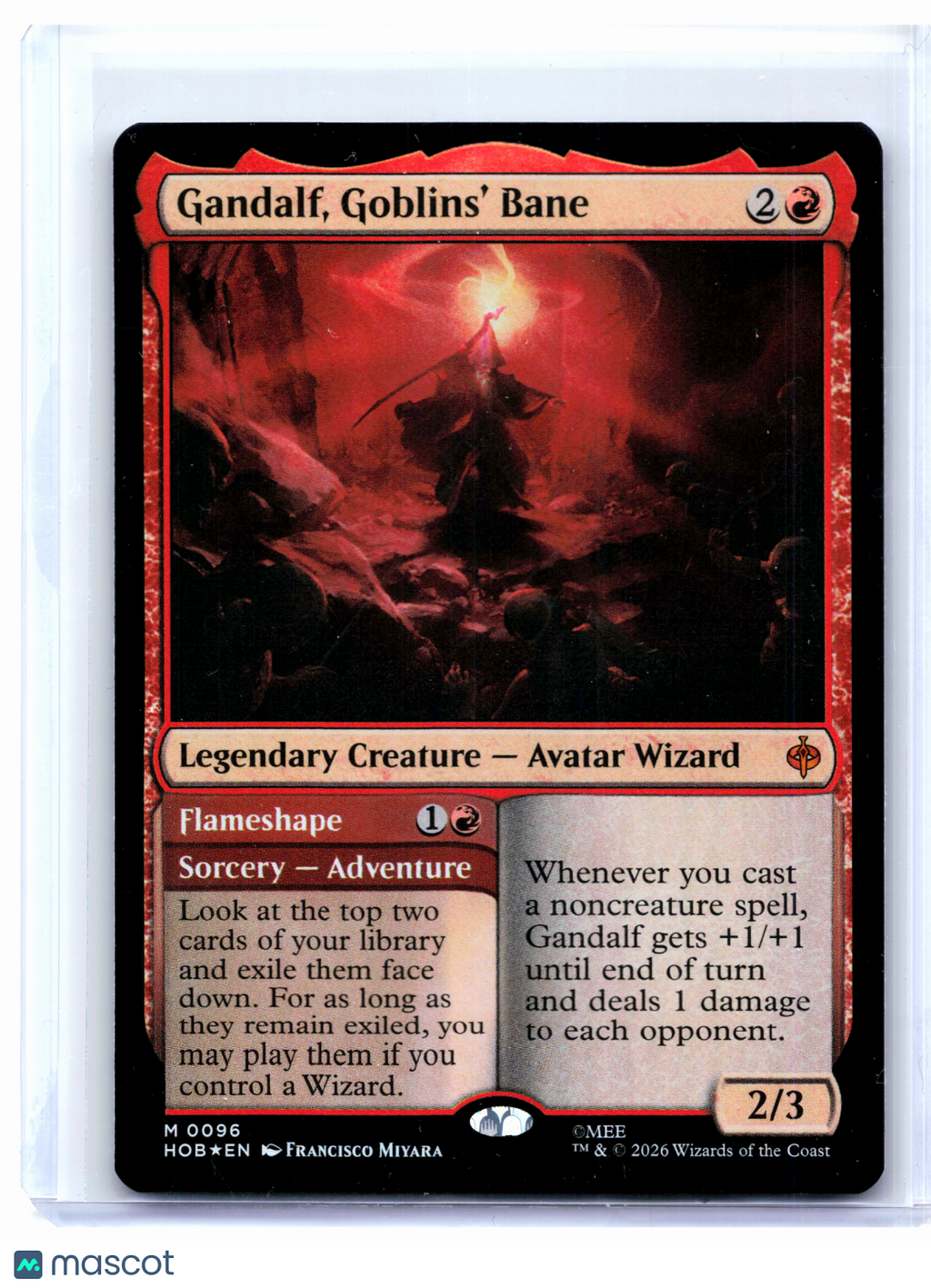 2026 Magic: The Gathering—Gandalf, Goblins' Bane #0096 The Hobbit—Mythic Foil