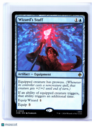 2026 Magic: The Gathering—Wizard's Staff #0059 The Hobbit—Rare Nonfoil