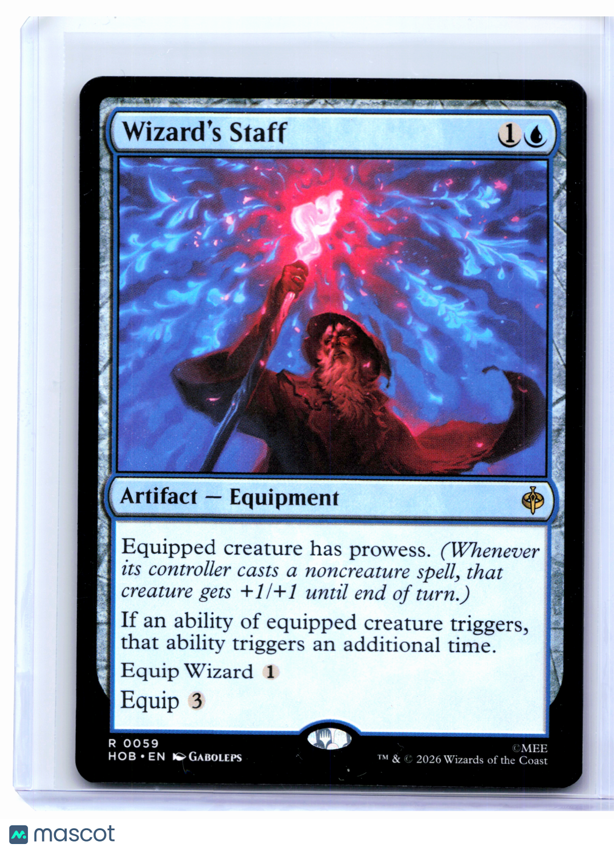 2026 Magic: The Gathering—Wizard's Staff #0059 The Hobbit—Rare Nonfoil