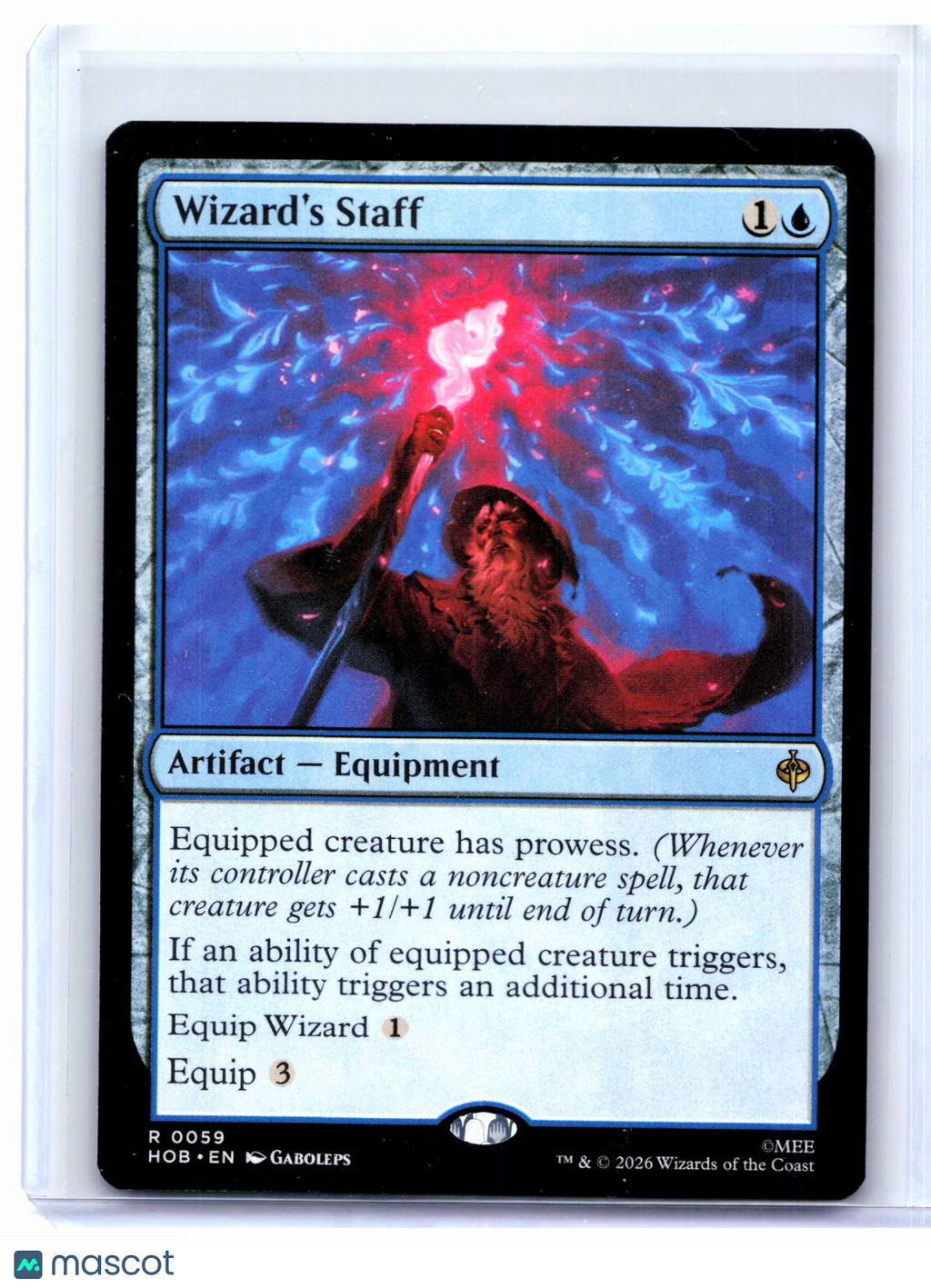 2026 Magic: The Gathering—Wizard's Staff #0059 The Hobbit—Rare Nonfoil