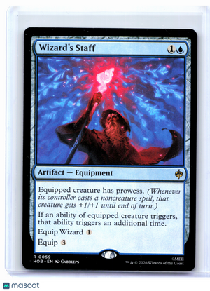 2026 Magic: The Gathering—Wizard's Staff #0059 The Hobbit—Rare Nonfoil
