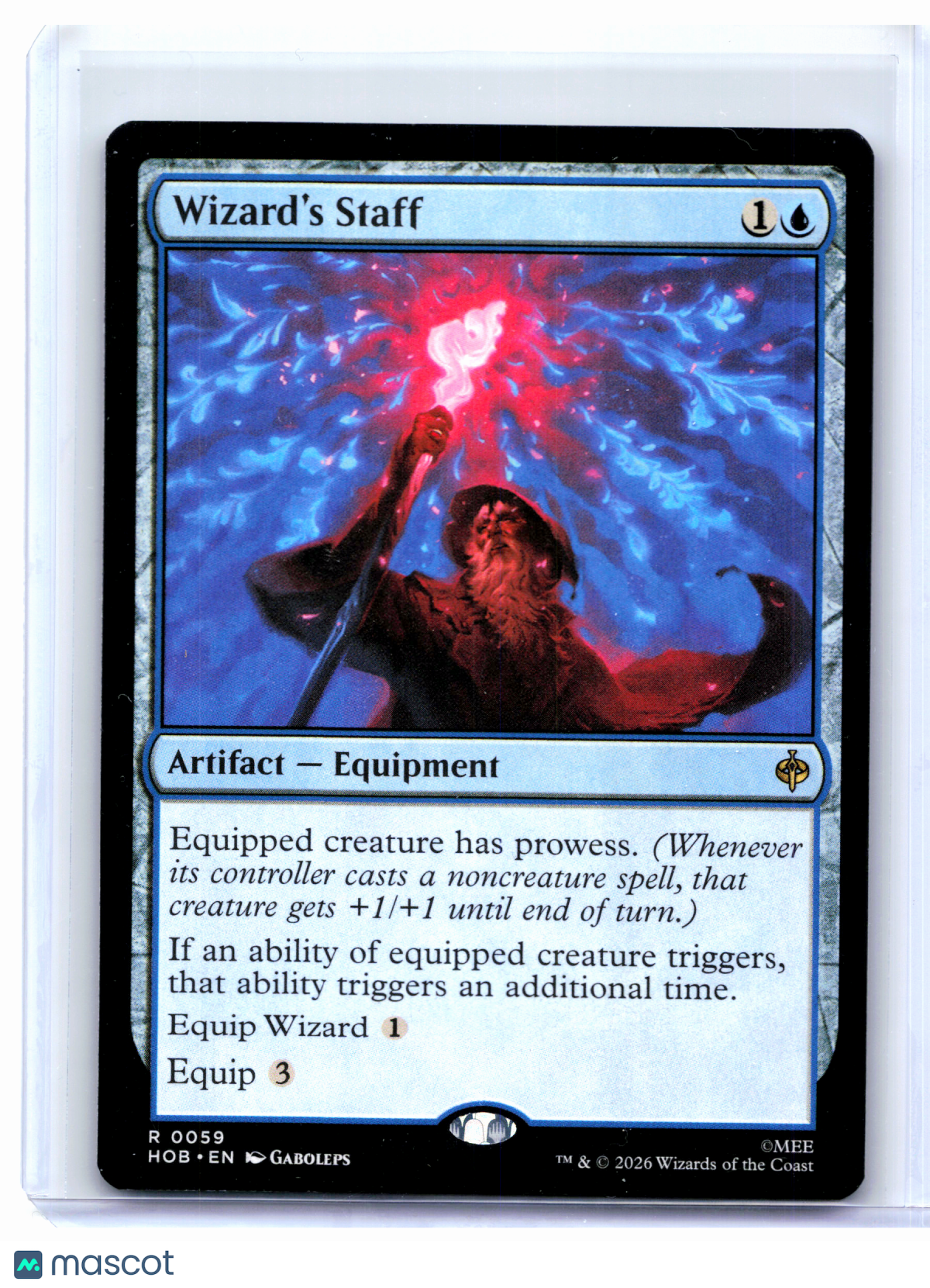 2026 Magic: The Gathering—Wizard's Staff #0059 The Hobbit—Rare Nonfoil