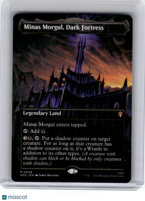 2023 MagicTG—Minas Morgul, Dark Fortress (Borderless) #48 HOC—Mythic Non-Foil