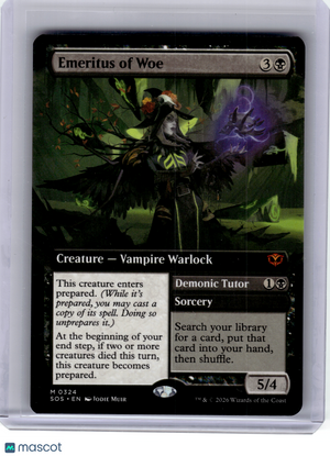 2026 Magic: The Gathering—Emeritus of Woe (Extended Art) 324 SOS—Mythic Non-Foil