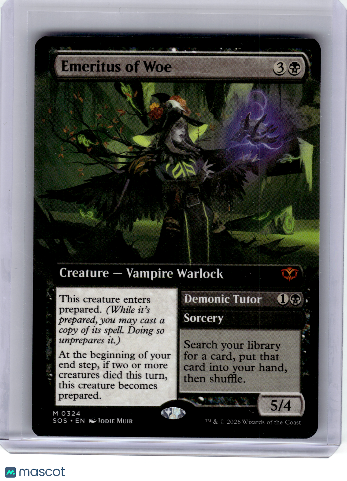2026 Magic: The Gathering—Emeritus of Woe (Extended Art) 324 SOS—Mythic Non-Foil