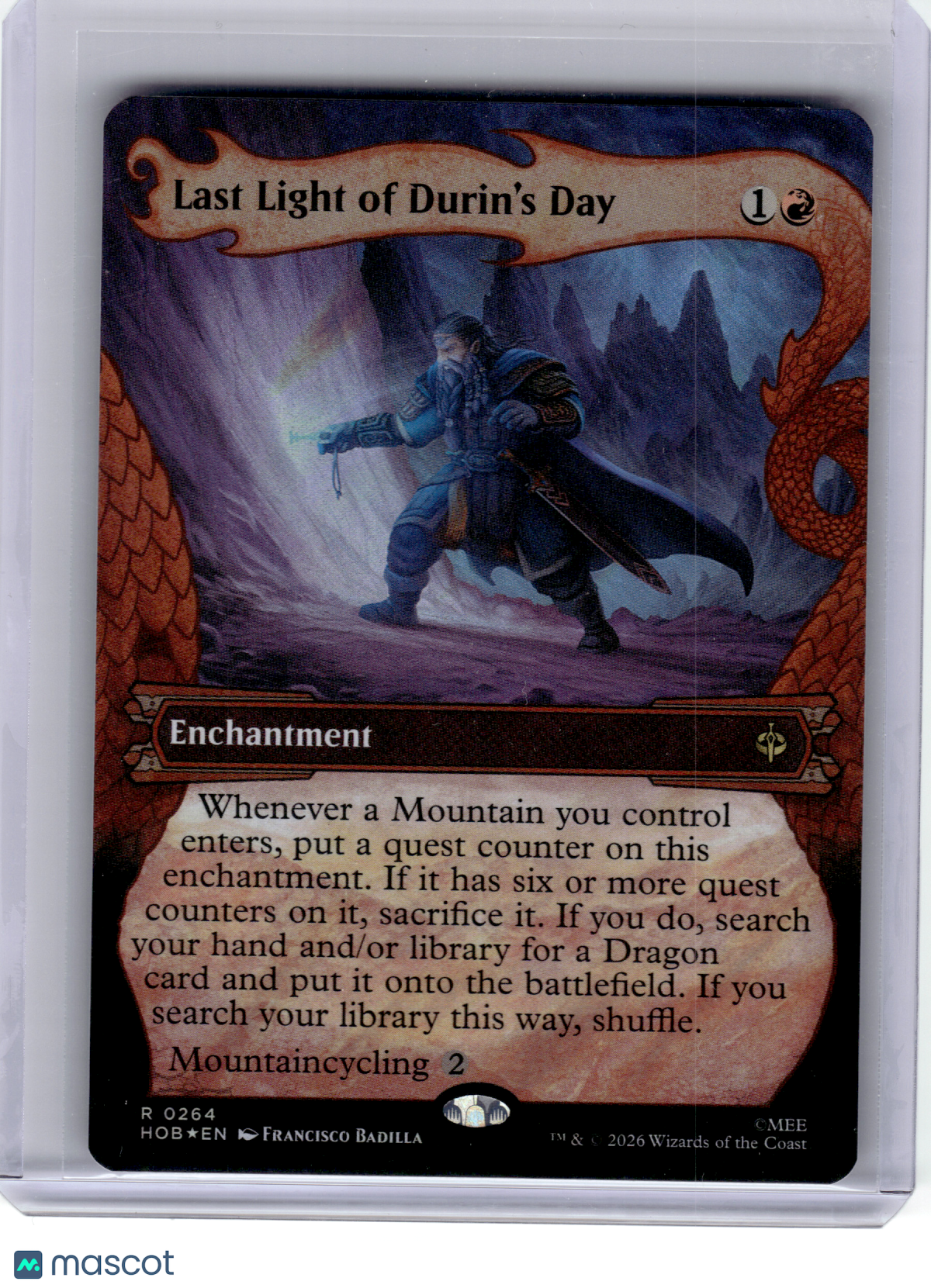 2026 MagicTG—Last Light of Durin's Day (Showcase) #264 The Hobbit—R Sugre Foil