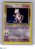 1999 Pokemon—Mewtwo #10 Base Set—Rare Holo [Heavily Played]