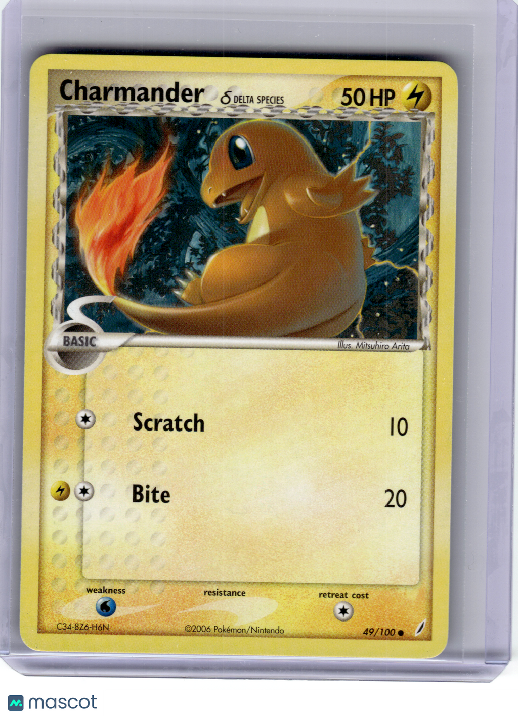 2006 Pokemon—Charmander (Delta Species) #49 EX Crystal Guardians—C Non-Holo [LP]