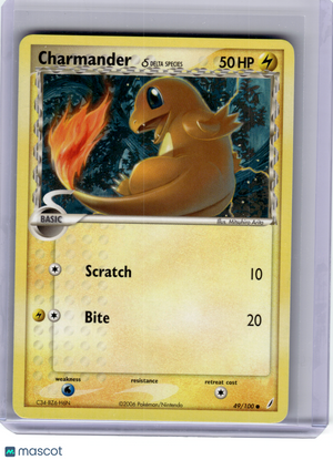 2006 Pokemon—Charmander (Delta Species) #49 EX Crystal Guardians—C Non-Holo [LP]