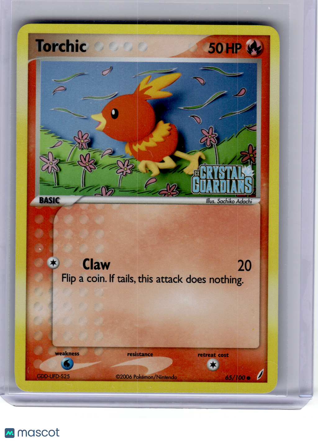 2006 Pokemon—Torchic #65 EX Crystal Guardians—Rare Reverse Holo [Lightly Played]