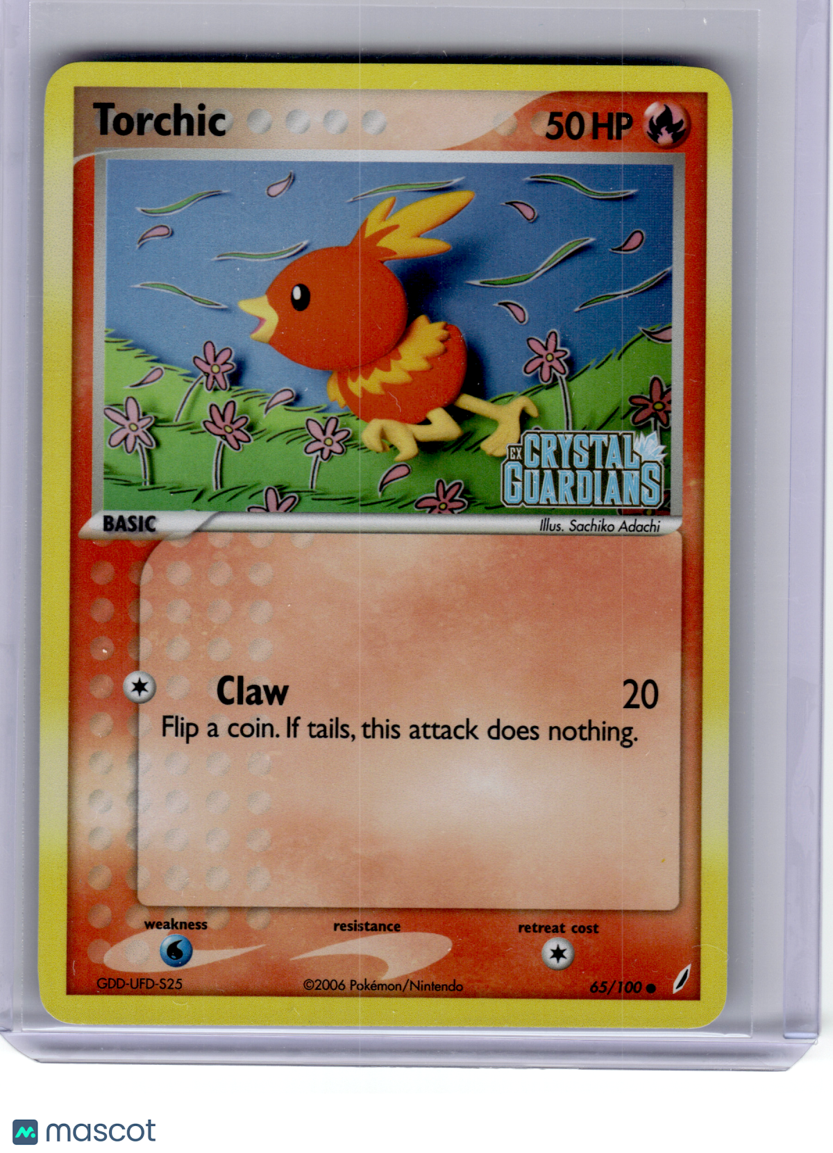 2006 Pokemon—Torchic #65 EX Crystal Guardians—Rare Reverse Holo [Lightly Played]