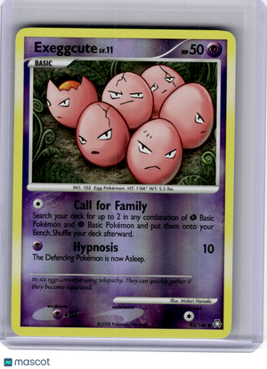 2008 Pokemon—Exeggcute #93 Legends Awakened—Common Reverse Holo [MP]
