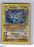 1999 Pokemon—Machamp #8 Base Set—Rare Holo [Damage] (1st Edition)