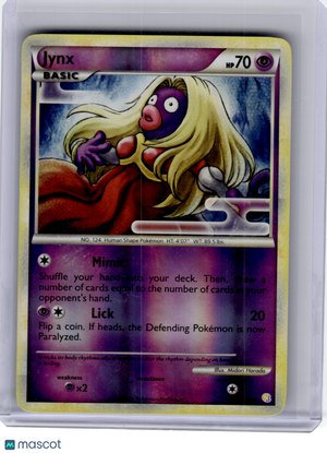 2010 Pokemon—Jynx #36 HeartGold SoulSilver—common Reverse Holo [Lightly Played]