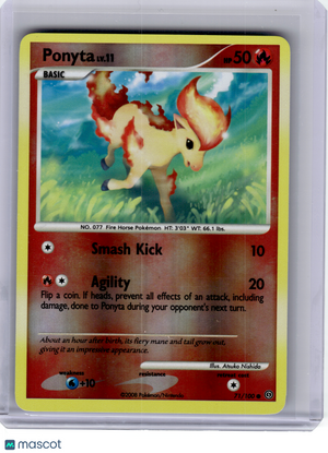 2008 Pokemon—Ponyta #71 Stormfront—Rare Reverse Holo [Lightly Played]