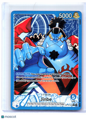 2026 One Piece—Jinbe (Alternate Art) #OP14-040 The Azure Sea's Seven—Leader Foil