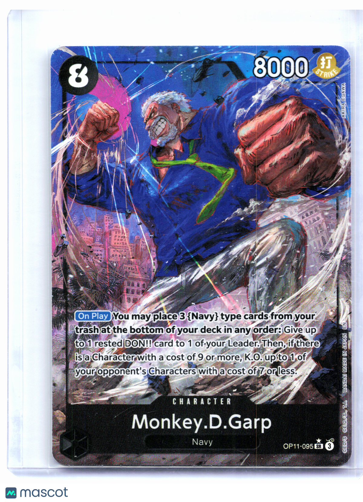 2025 One Piece—Monkey.D.Garp (Alt Art) #OP11-095 A Fist of Divine Speed—SR Foil