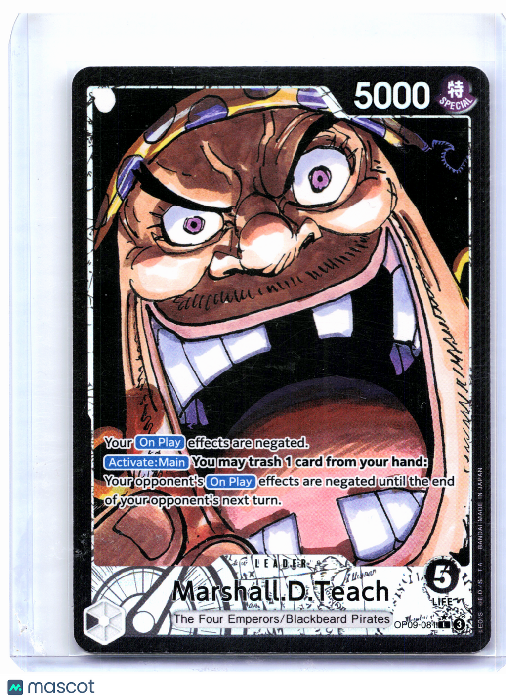2024 One Piece—Marshall.D.Teach (Alternate Art) #OP09-081—Leader Foil