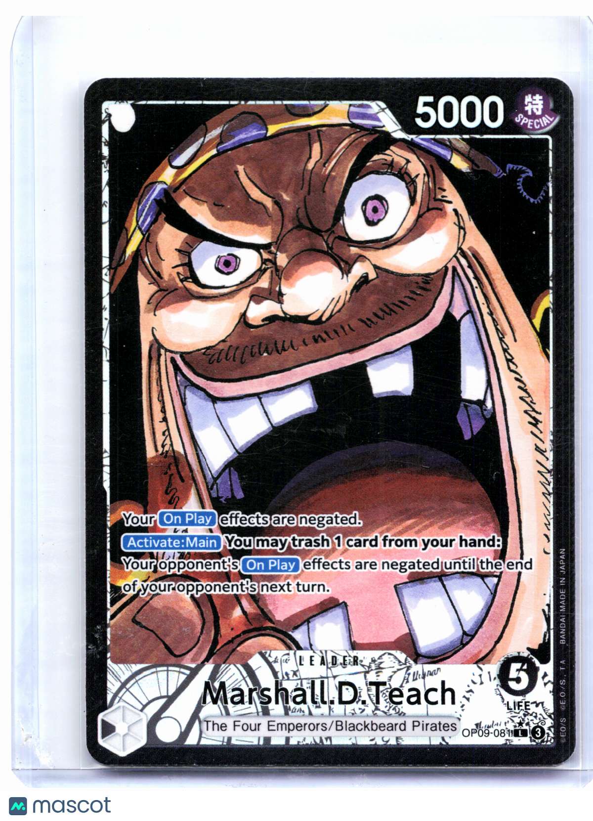2024 One Piece—Marshall.D.Teach (Alternate Art) #OP09-081—Leader Foil