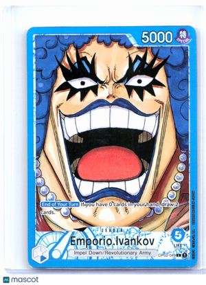 2023 One Piece—Emporio.Ivankov (Alt Art) #OP02-049 Paramount War—Leader Foil