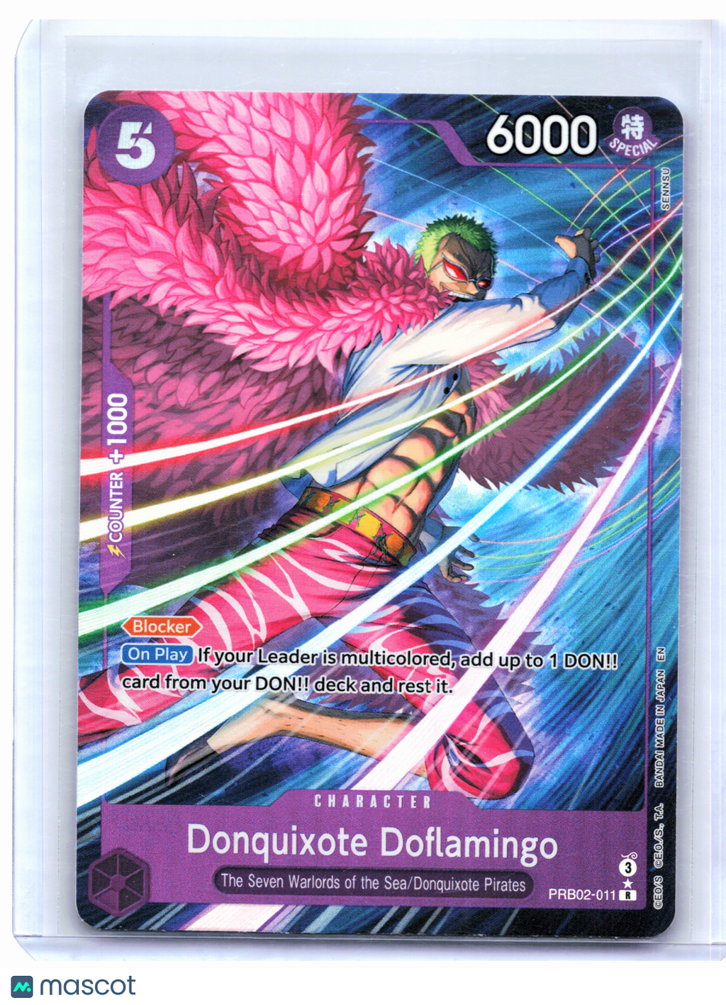 2025 One Piece—Donquixote Doflamingo (Alt Art) #PRB02-011 The Best Vol. 2—R Foil