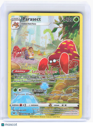 2022 Pokemon—Parasect #TG01/TG30 Lost Origin Trainer Gallery—Ultra Rare Foil