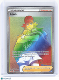2020 Pokemon—Leon #195/185 Vivid Voltage—Secret Rare Rainbow