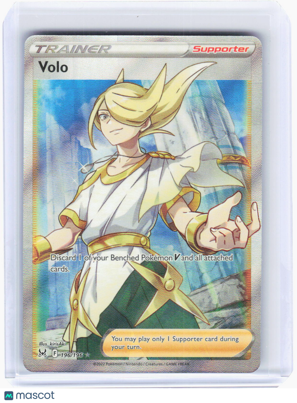 2022 Pokemon—Volo #196/196 Lost Origin—Ultra Rare Foil